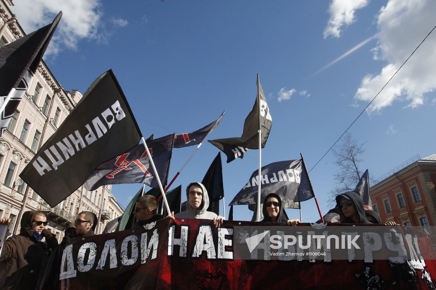 May Day rallies in St Petersburg