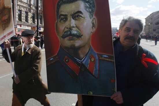 May Day rallies in St Petersburg