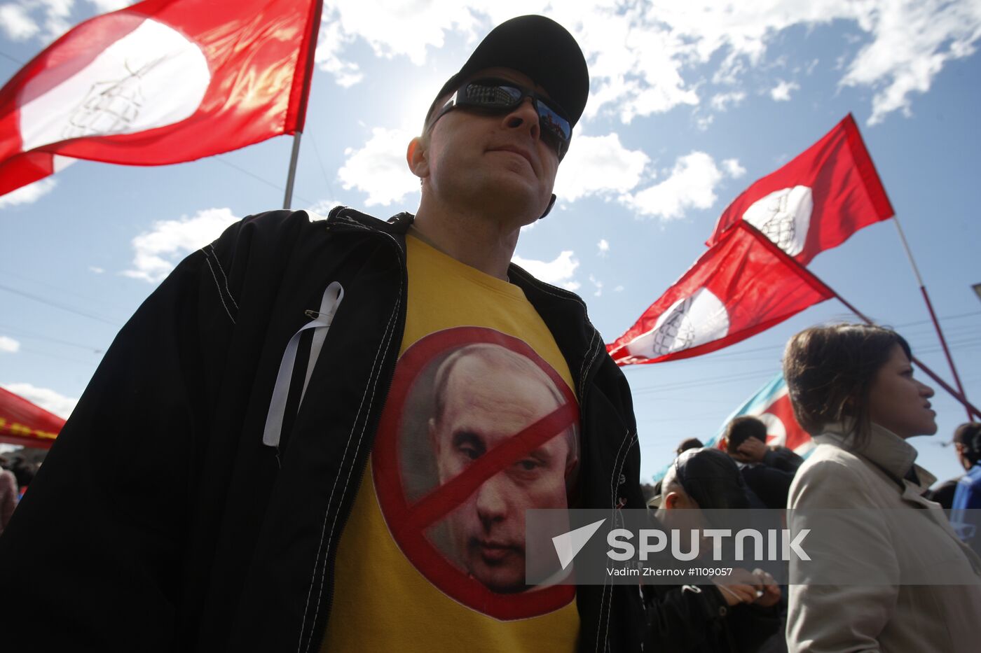 May Day rallies in St Petersburg