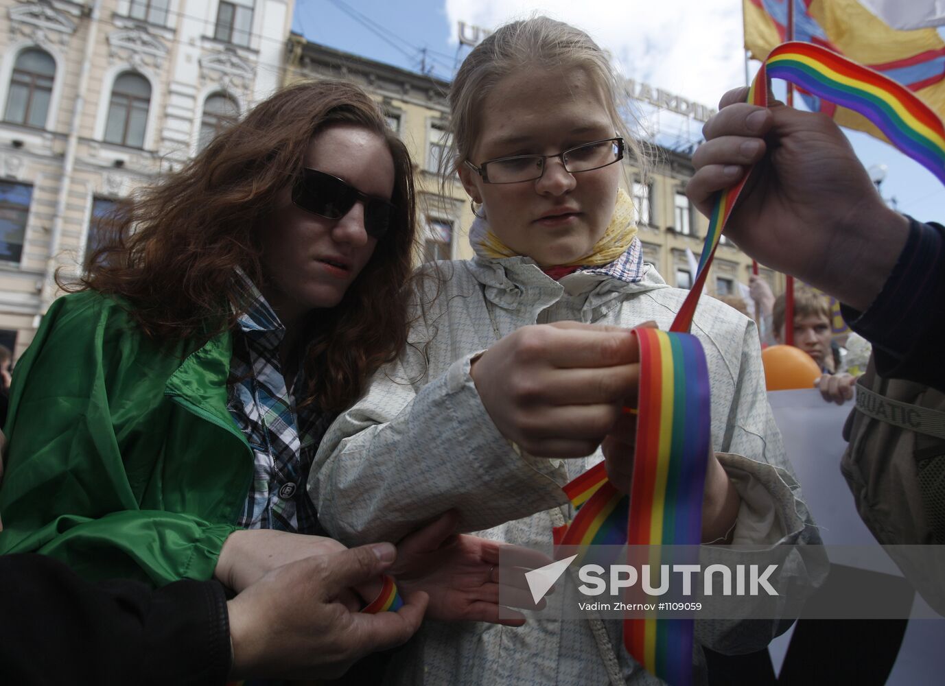 May Day rallies in St Petersburg