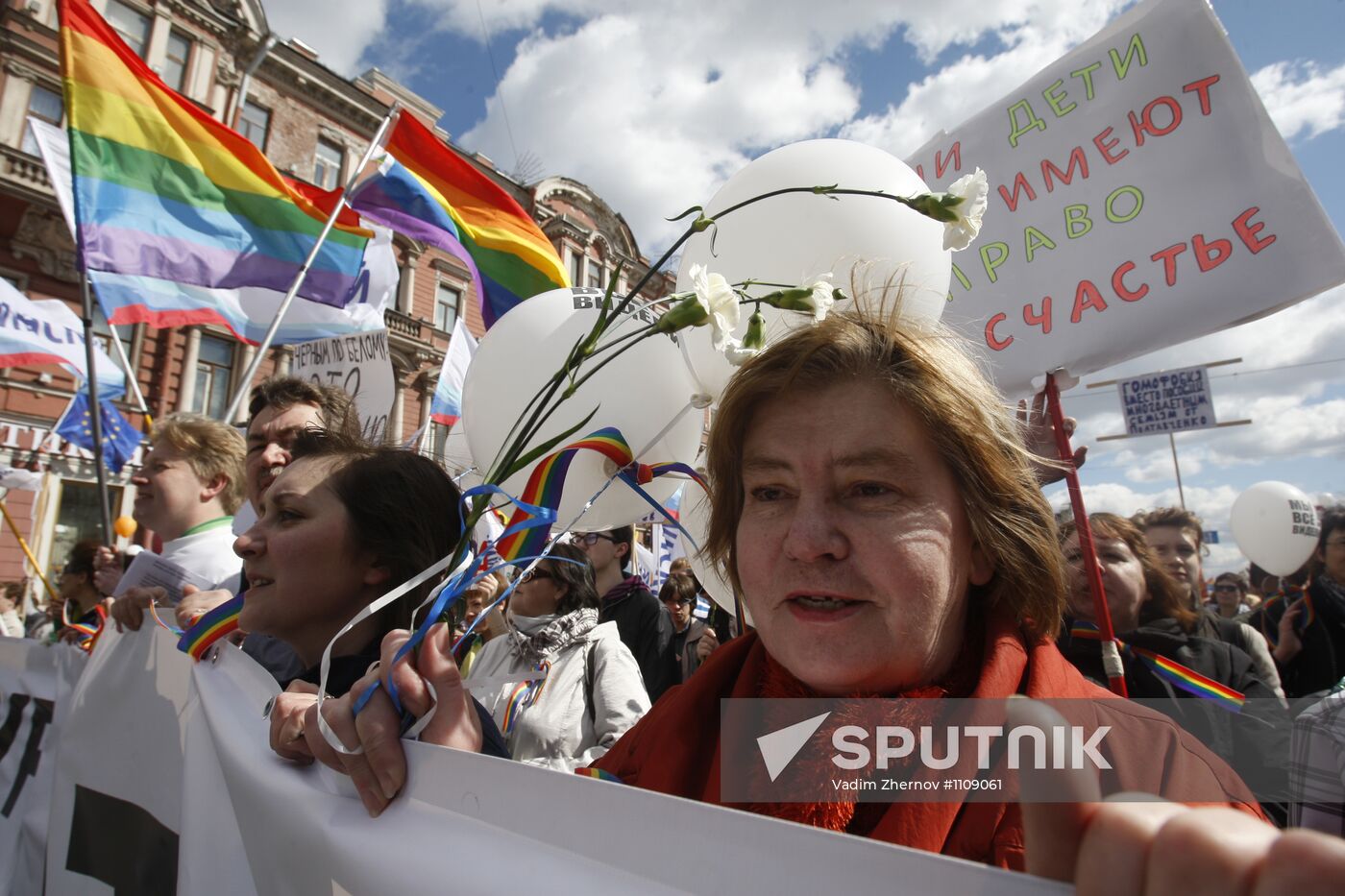 May Day rallies in St Petersburg