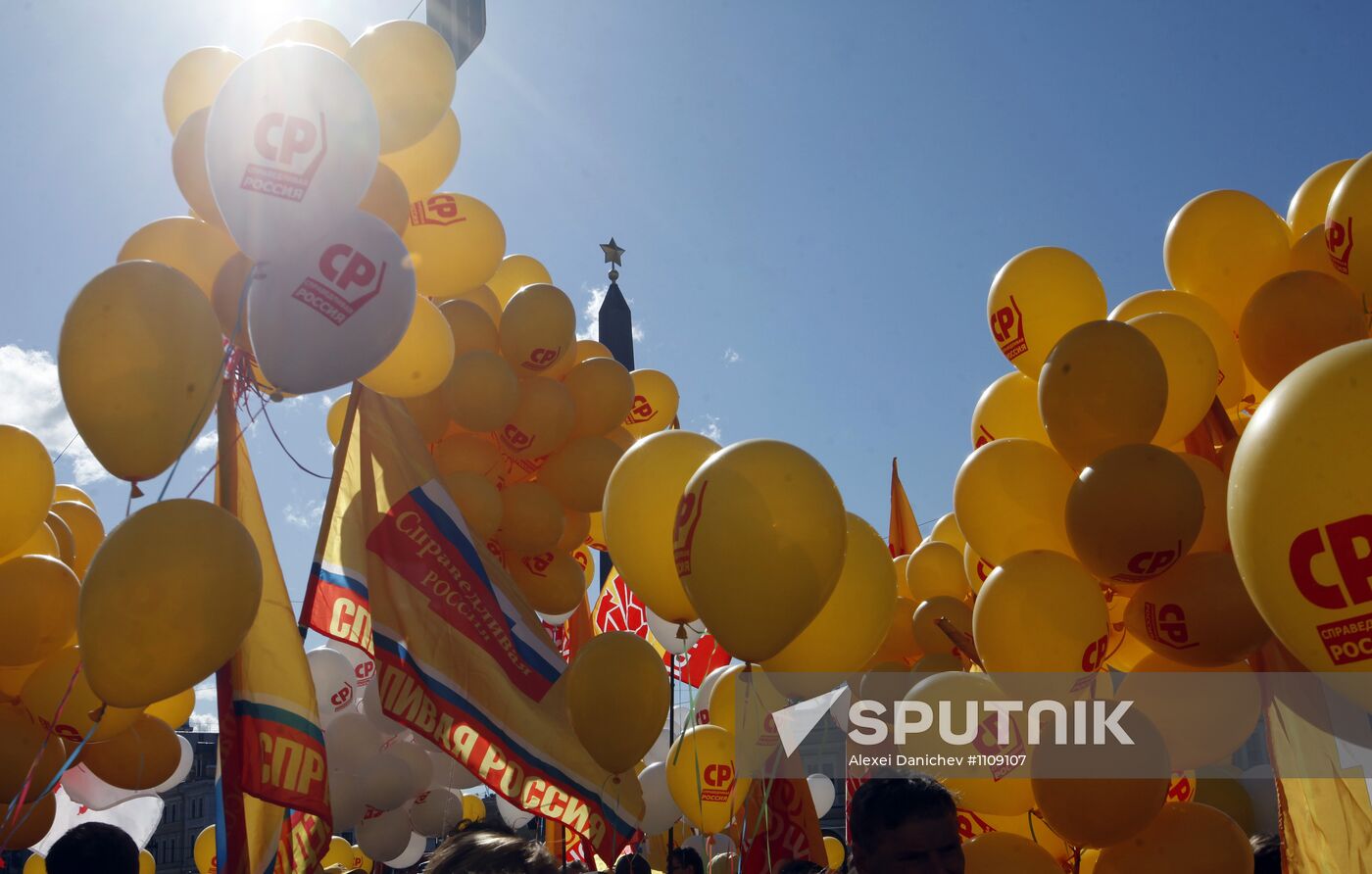 May Day rallies in St Petersburg