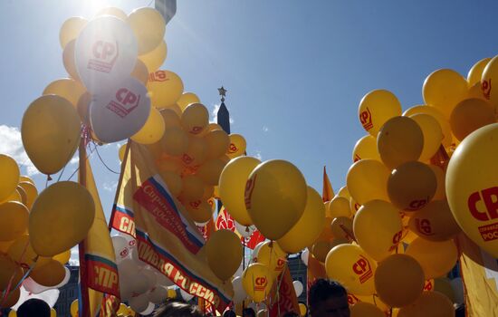 May Day rallies in St Petersburg