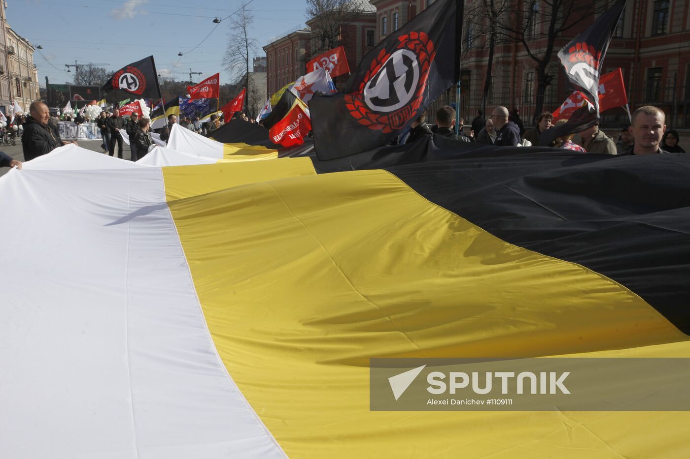 May Day rallies in St Petersburg