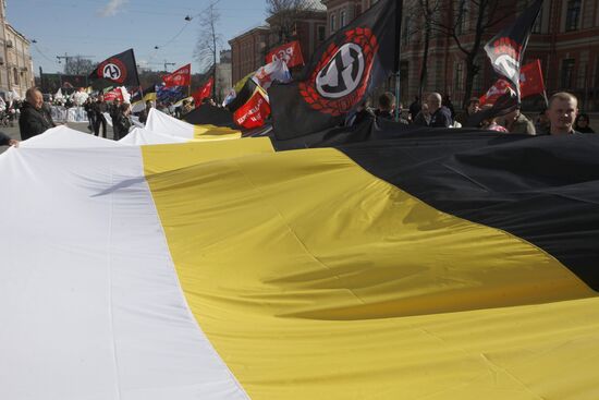 May Day rallies in St Petersburg