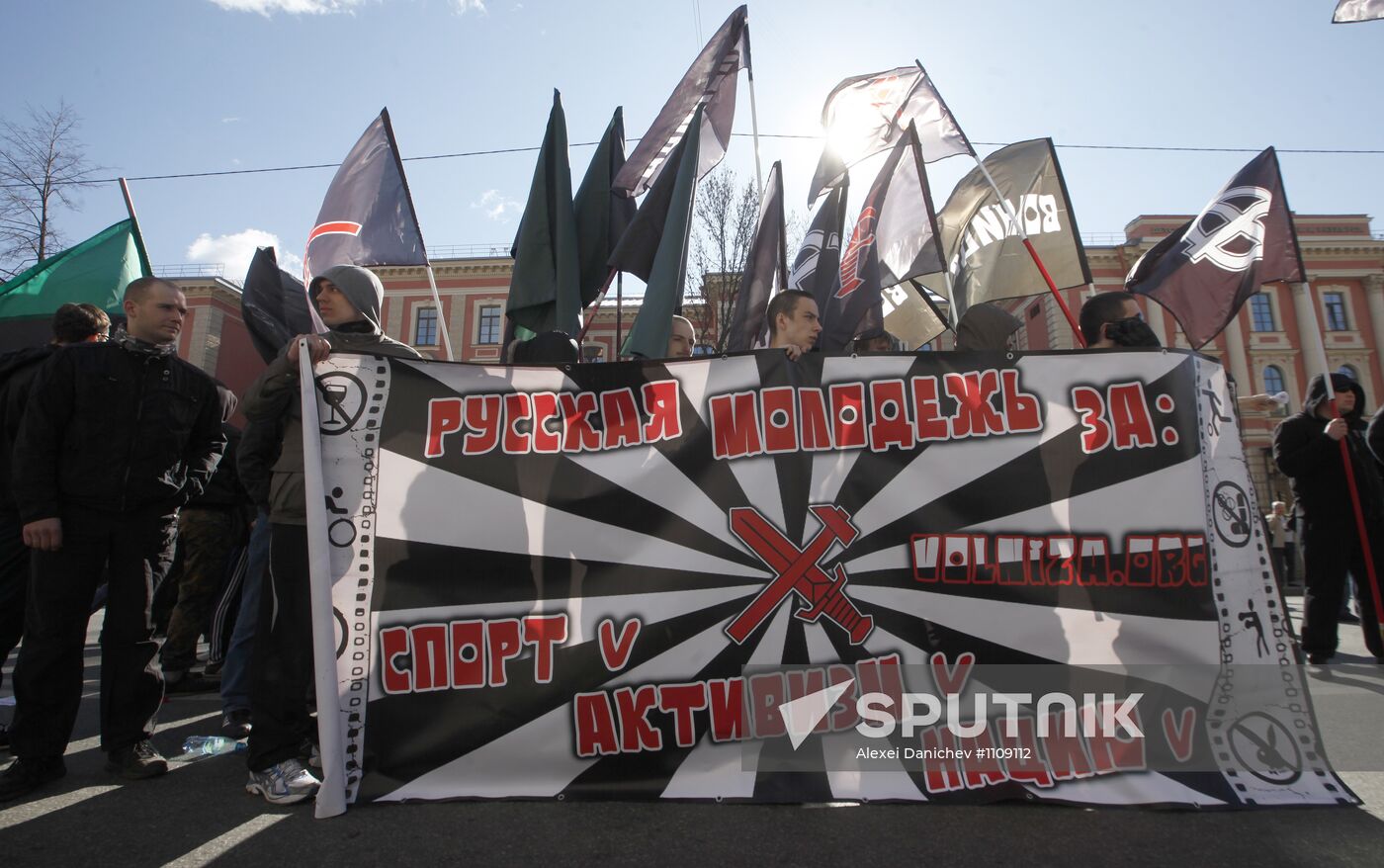 May Day rallies in St Petersburg