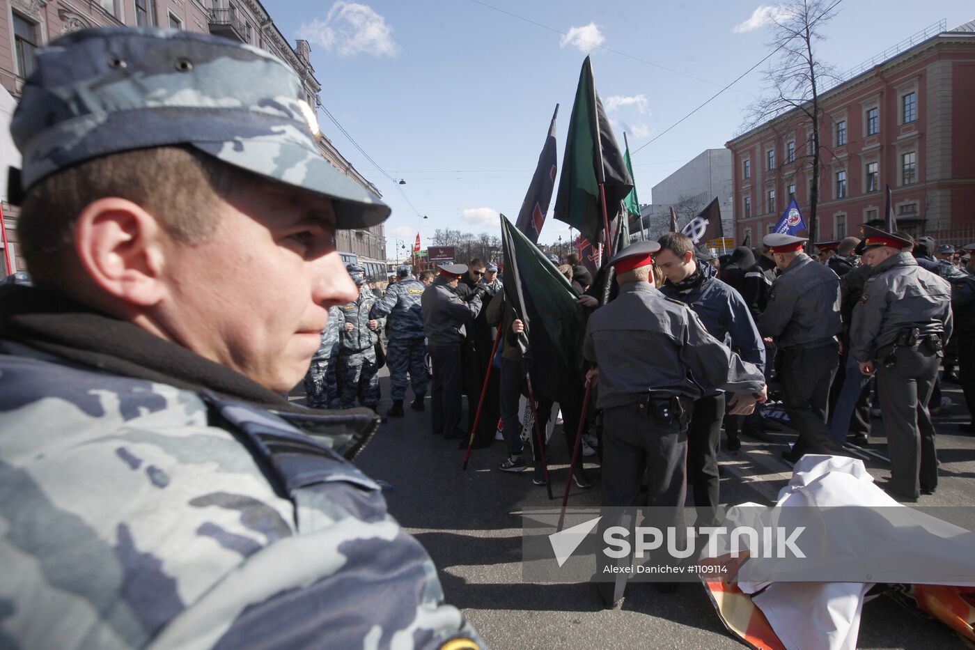 May Day rallies in St Petersburg