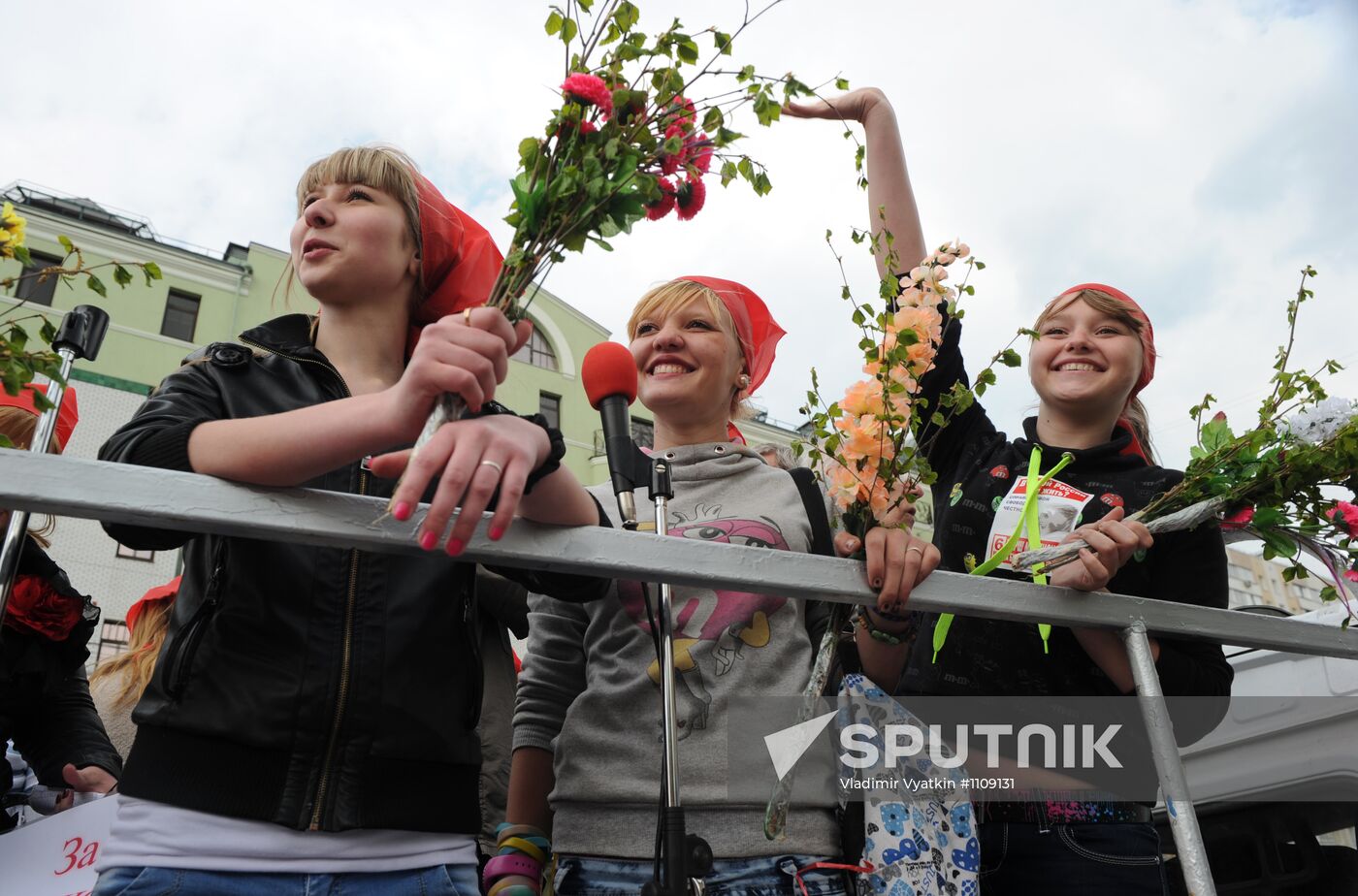 Communist Party's May Day march and rally in Moscow