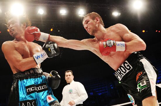 Boxing. Bout between Dmitry Pirog and Nobuhiro Ishida
