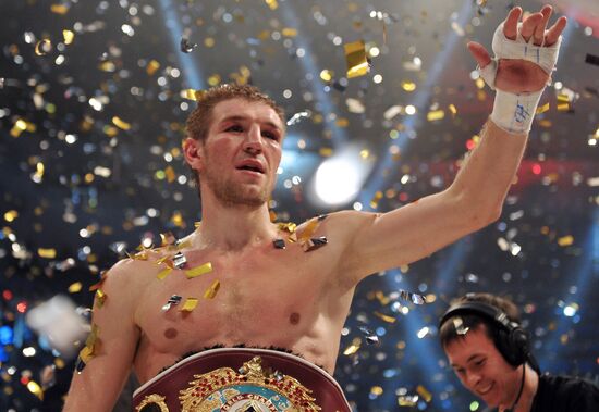 Boxing. Bout between Dmitry Pirog and Nobuhiro Ishida