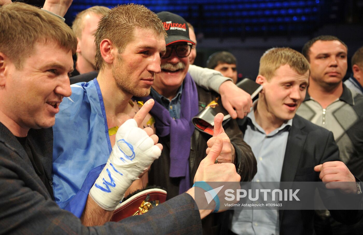 Boxing. Bout between Dmitry Pirog and Nobuhiro Ishida