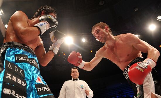 Boxing. Bout between Dmitry Pirog and Nobuhiro Ishida