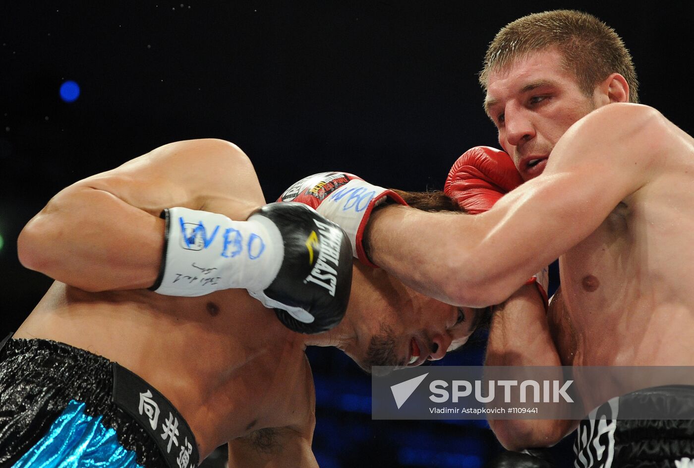 Boxing. Bout between Dmitry Pirog and Nobuhiro Ishida