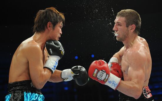 Boxing. Bout between Dmitry Pirog and Nobuhiro Ishida
