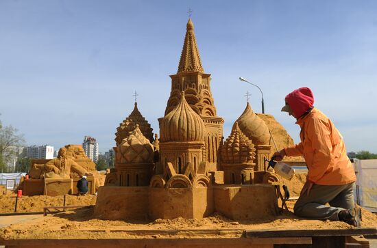 Great History of Russia, exhibition of sand sculpture