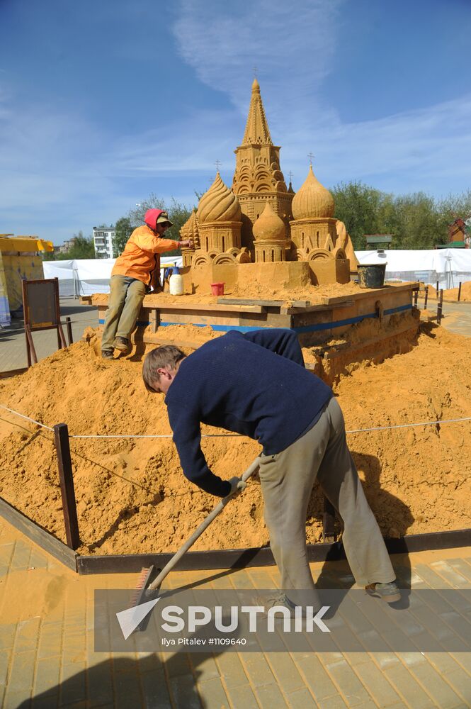 Great History of Russia, exhibition of sand sculpture