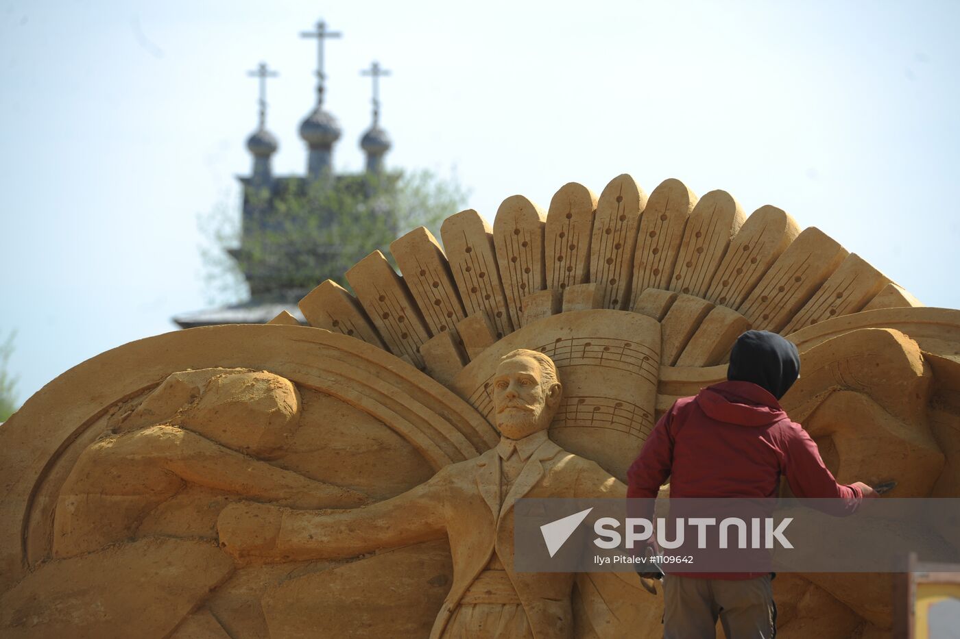 Great History of Russia, exhibition of sand sculpture