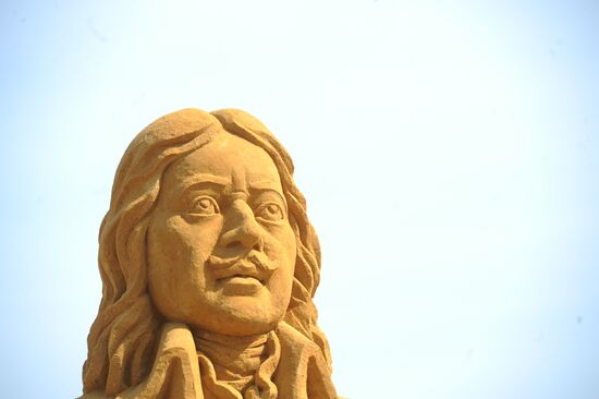 Great History of Russia, exhibition of sand sculpture