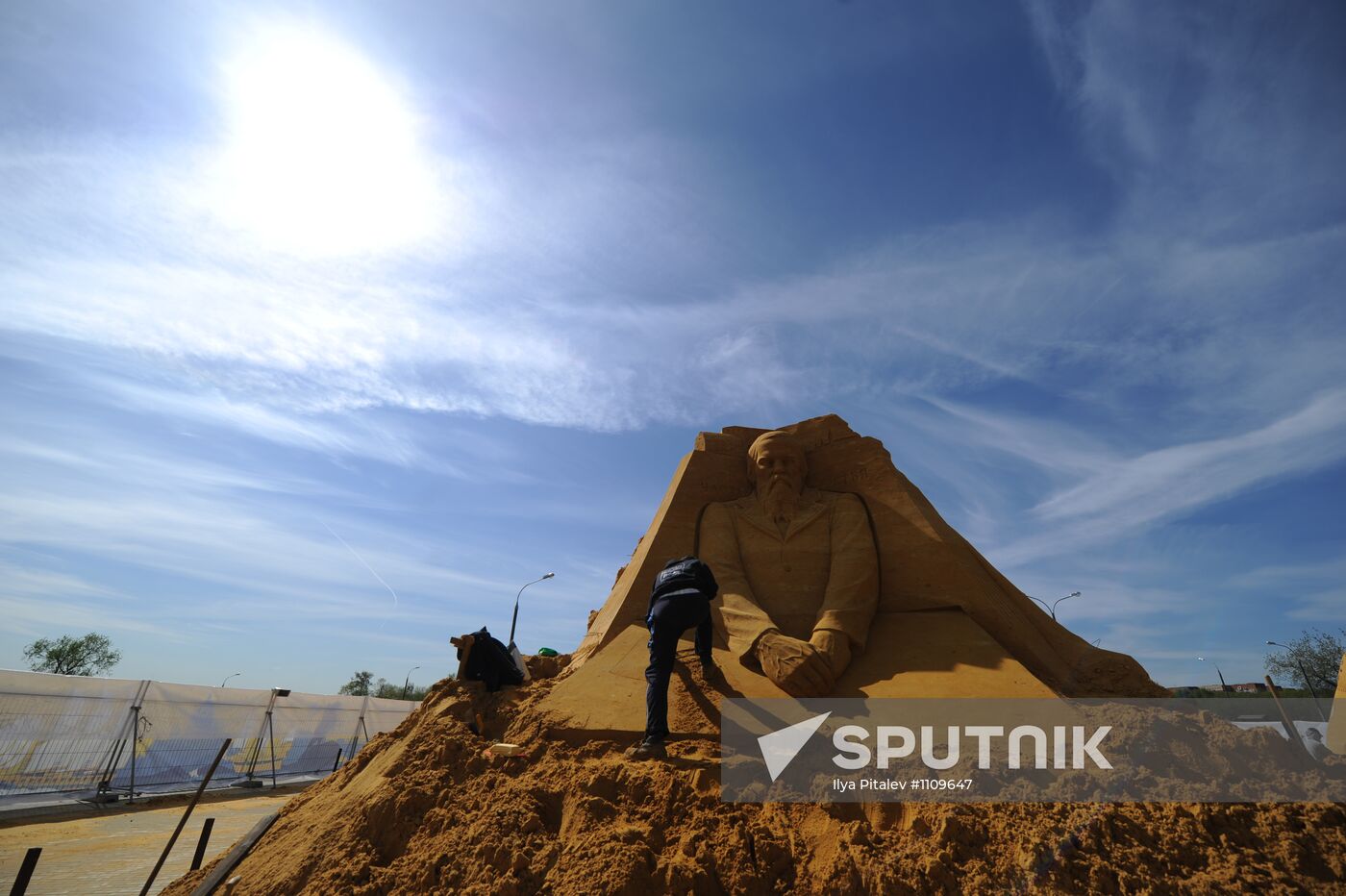 Great History of Russia, exhibition of sand sculpture