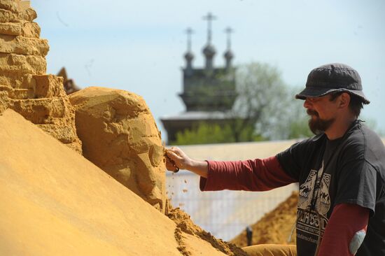 Great History of Russia, exhibition of sand sculpture