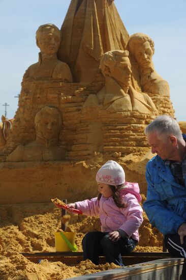 Great History of Russia, exhibition of sand sculpture