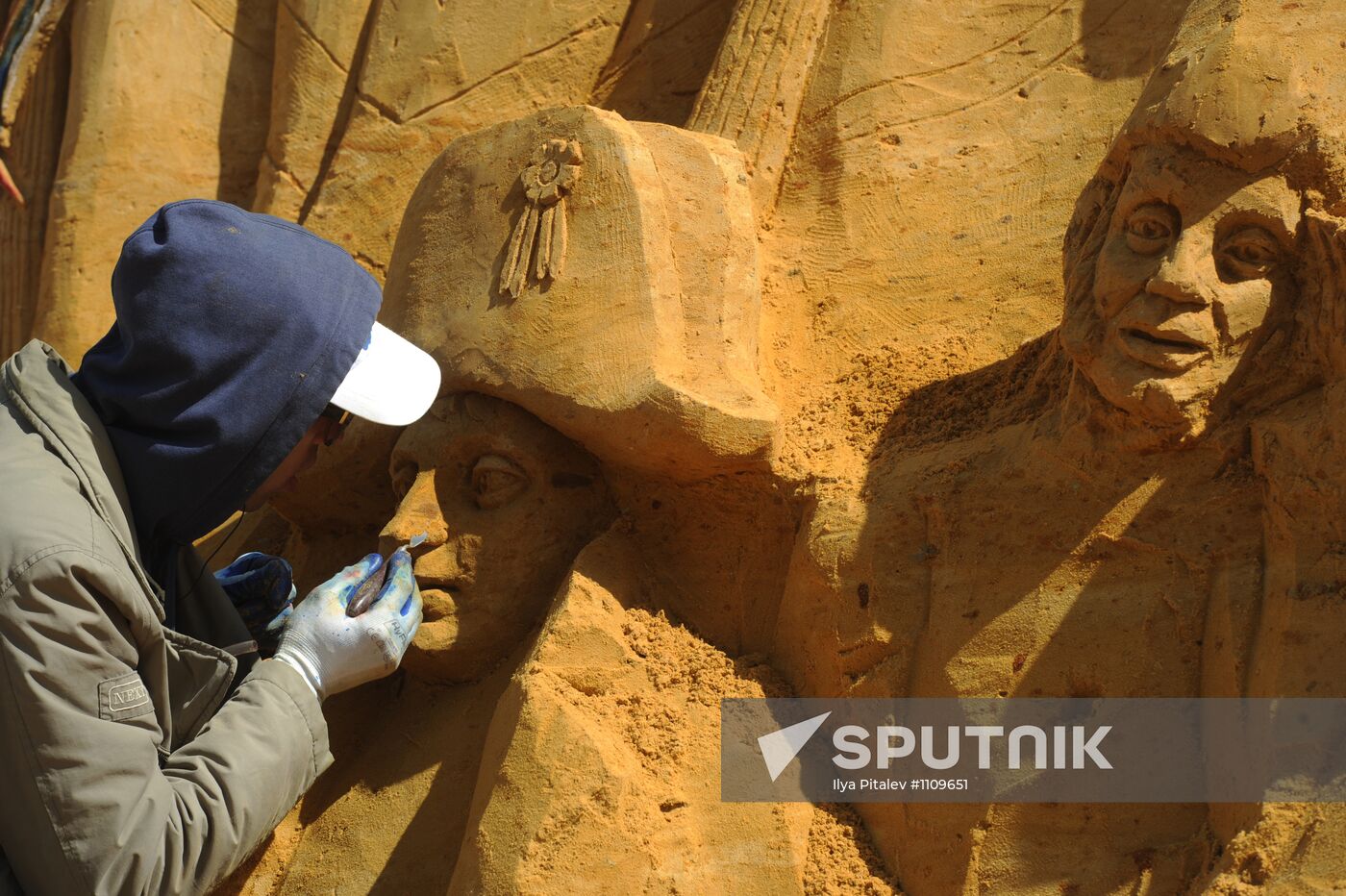 Great History of Russia, exhibition of sand sculpture