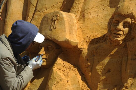Great History of Russia, exhibition of sand sculpture