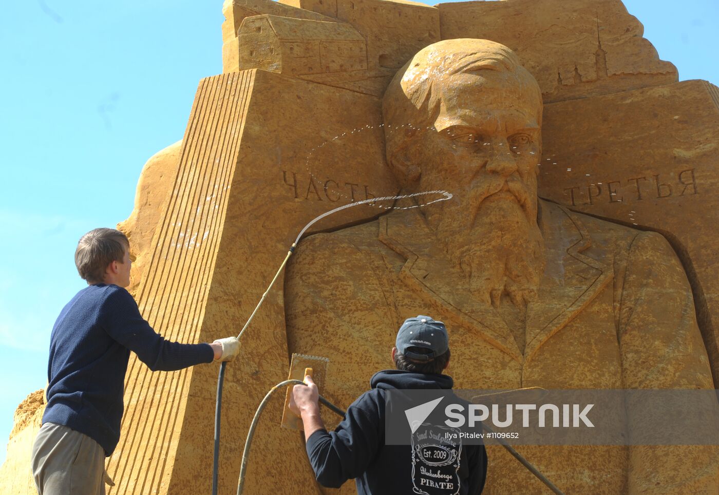 Great History of Russia, exhibition of sand sculpture