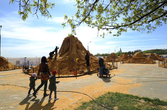 Great History of Russia, exhibition of sand sculpture