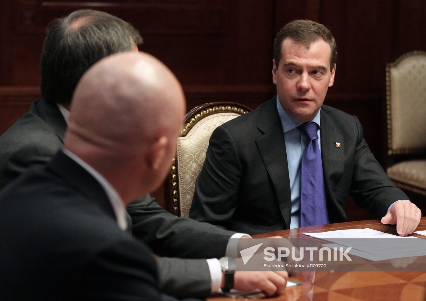 Dmitry Medvedev meets with leaders of parliamentary parties