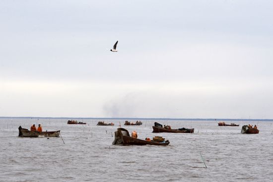 Smelt fishing on Lake Ladoga
