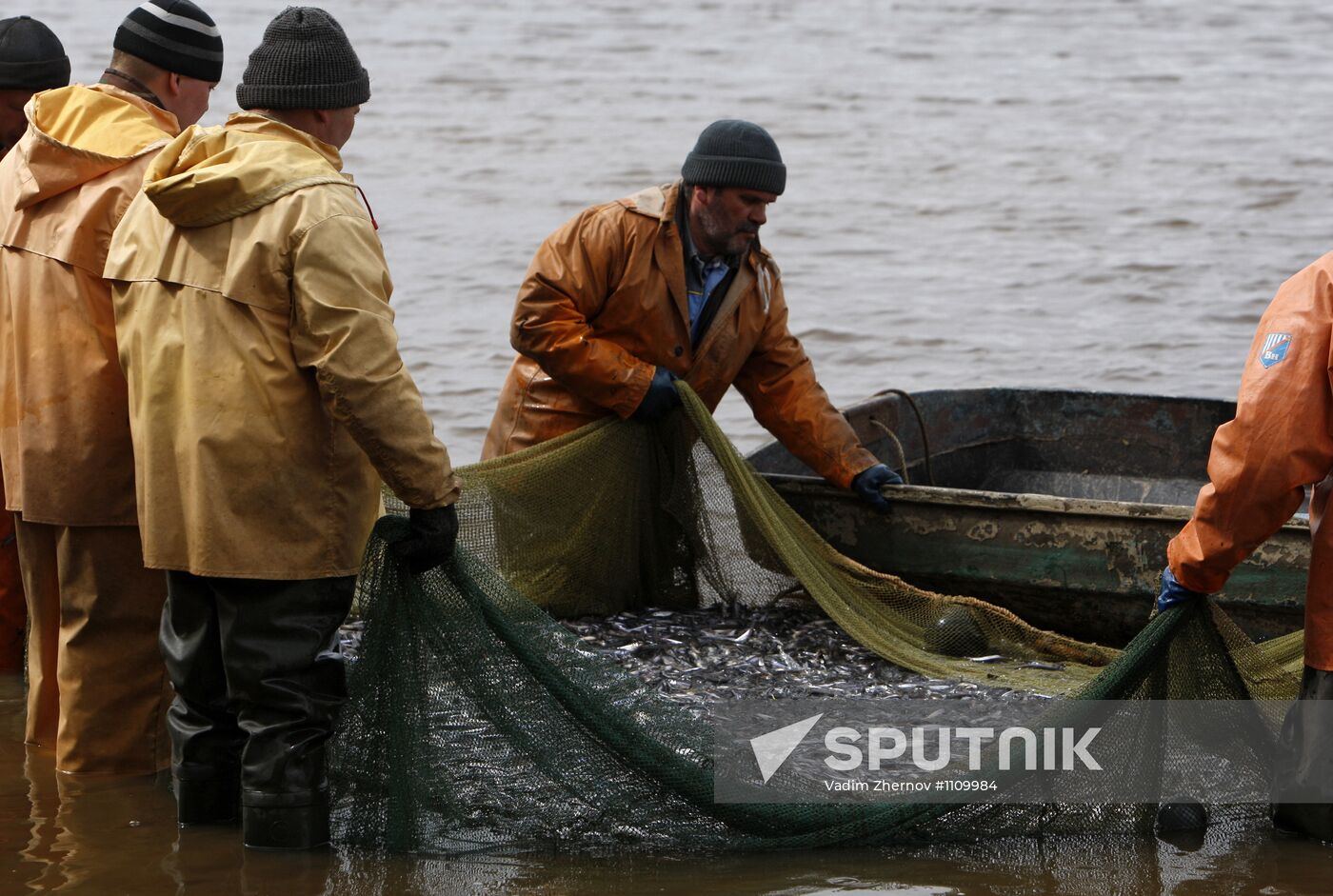 Smelt fishing on Lake Ladoga