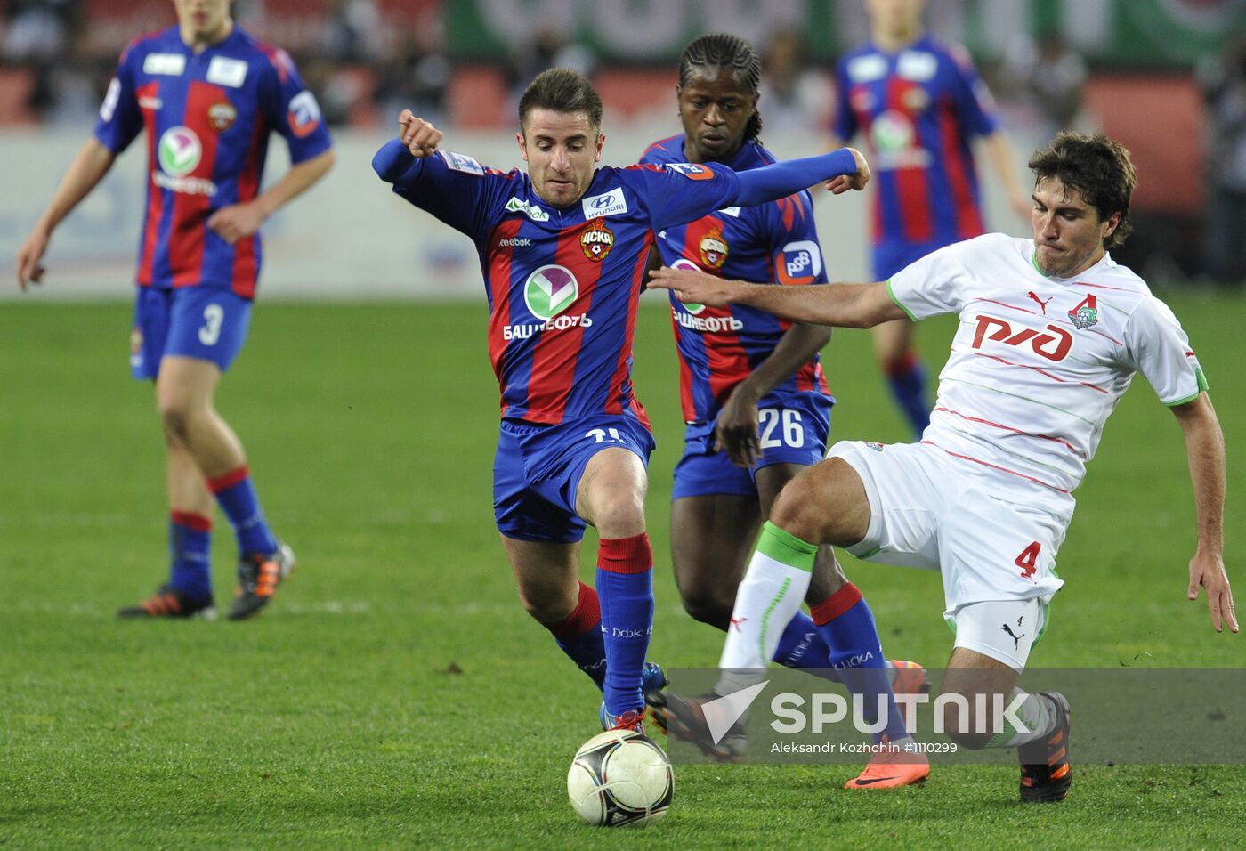 Football. RFPL. Match Lokomotiv - CSKA