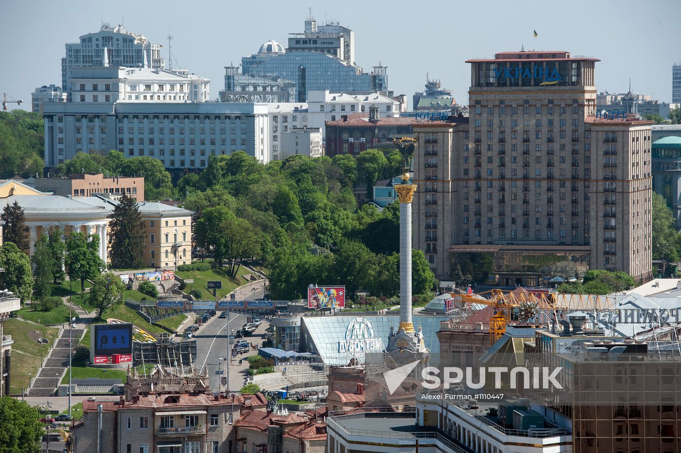 Cities on the world map. Kiev.