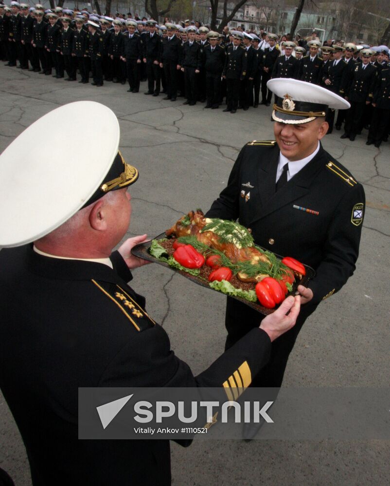 "Admiral Tributs" anti-submarine ship welcomed back