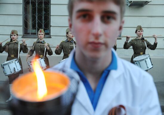 Torch procession honoring 67th anniversary of Victory in WWII