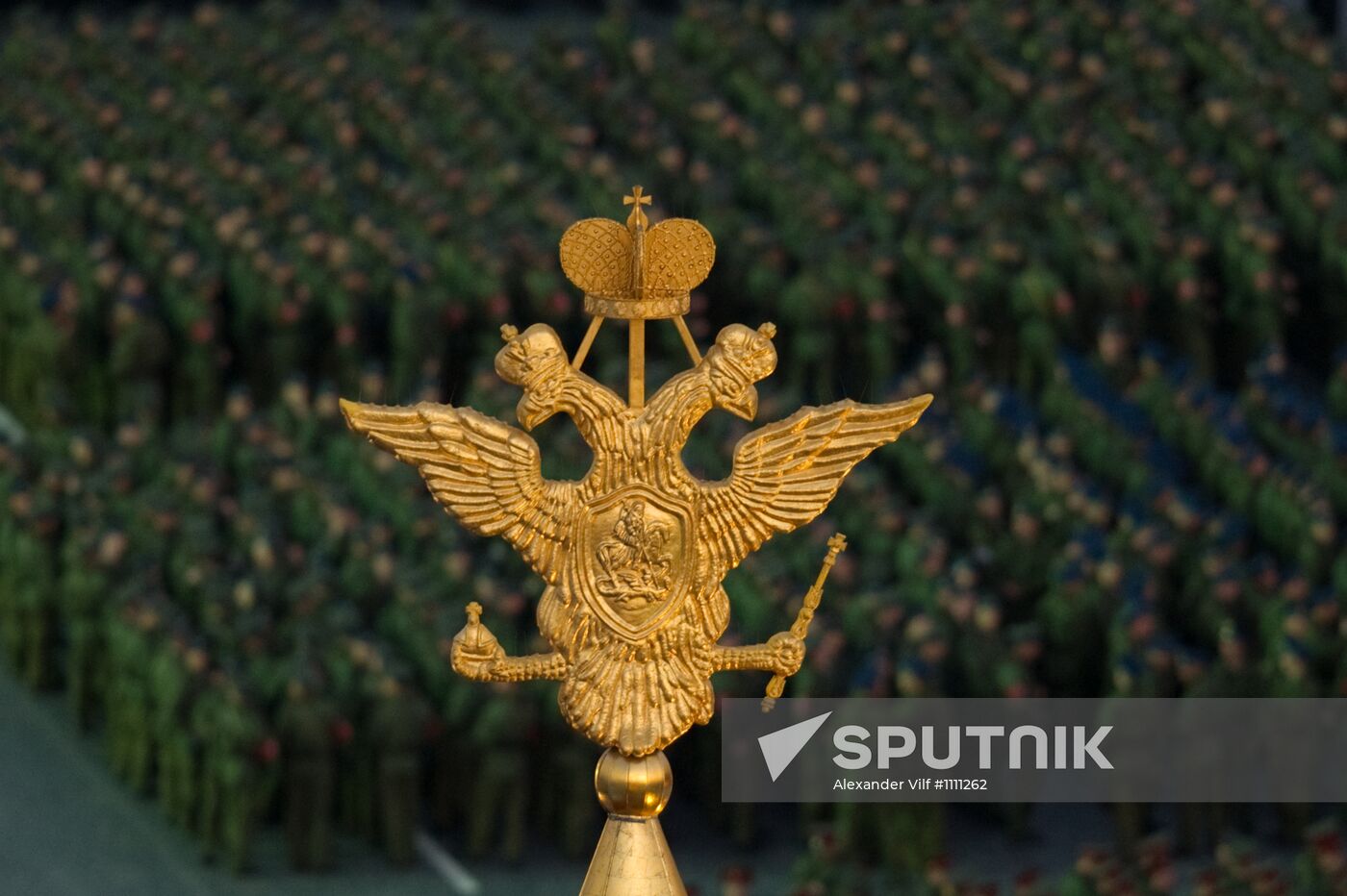 Victory Day parade rehearsal on Red Square