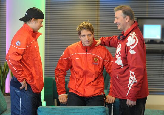 Russian national hockey team in Stockholm