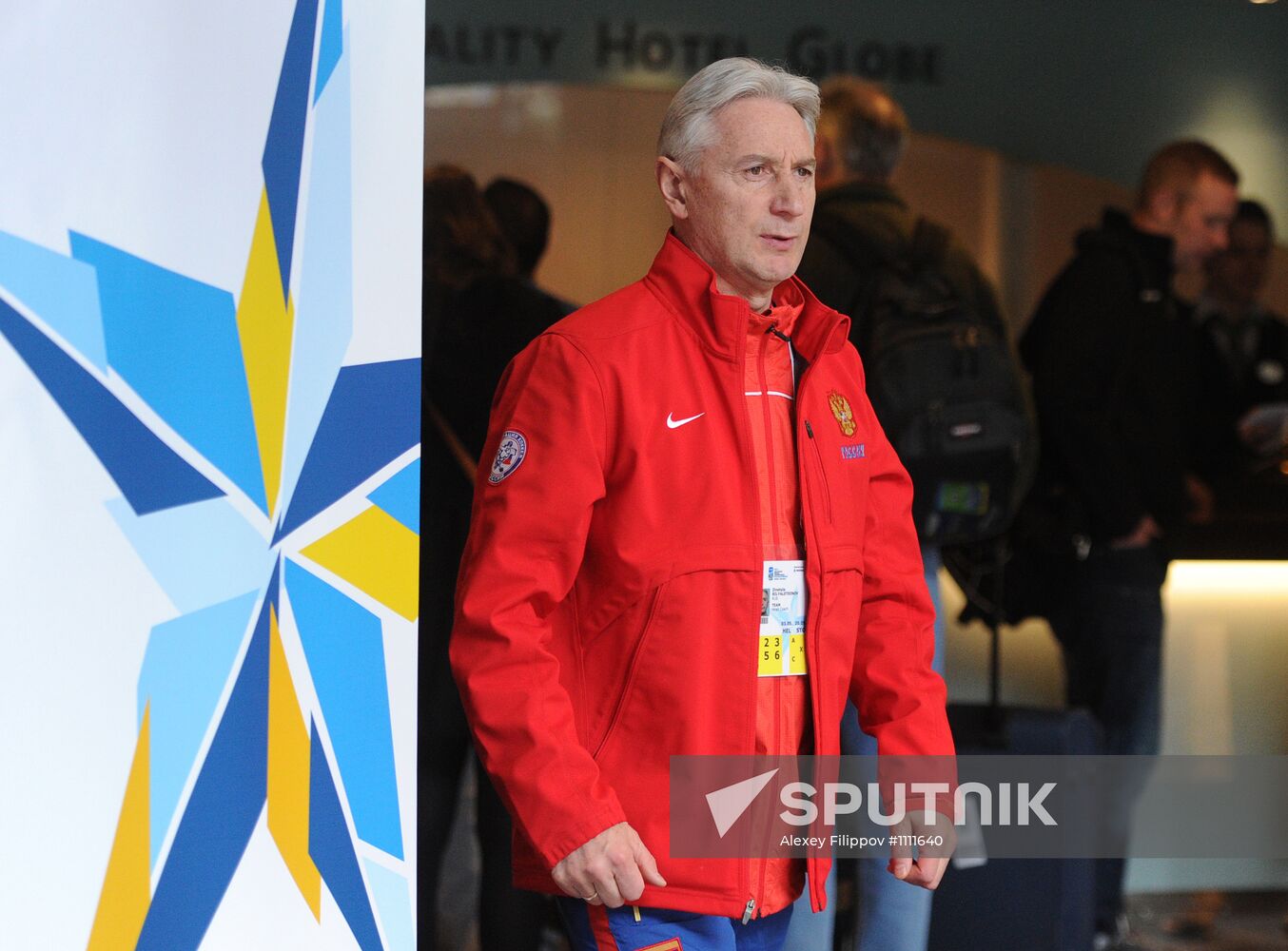 Russian national hockey team in Stockholm