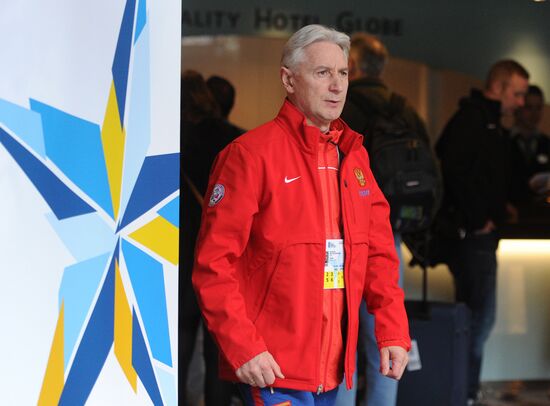 Russian national hockey team in Stockholm