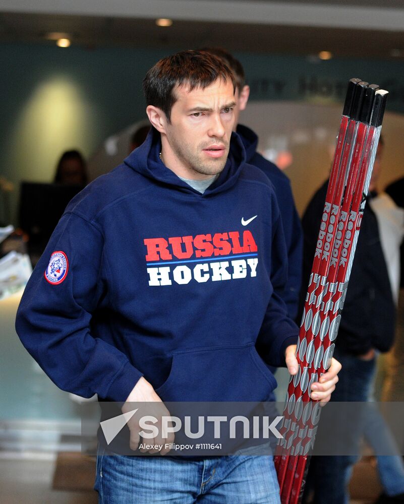 Russian national hockey team in Stockholm