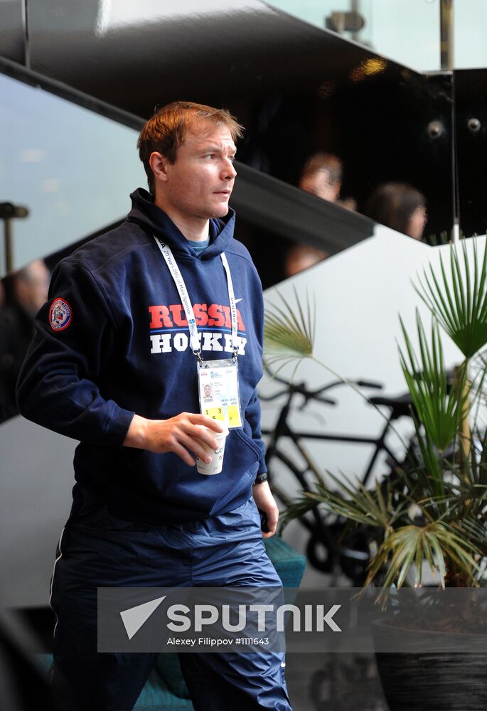 Russian national hockey team in Stockholm