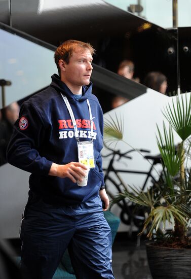 Russian national hockey team in Stockholm