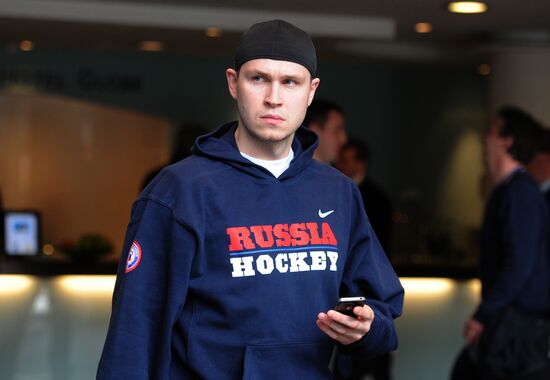 Russian national hockey team in Stockholm