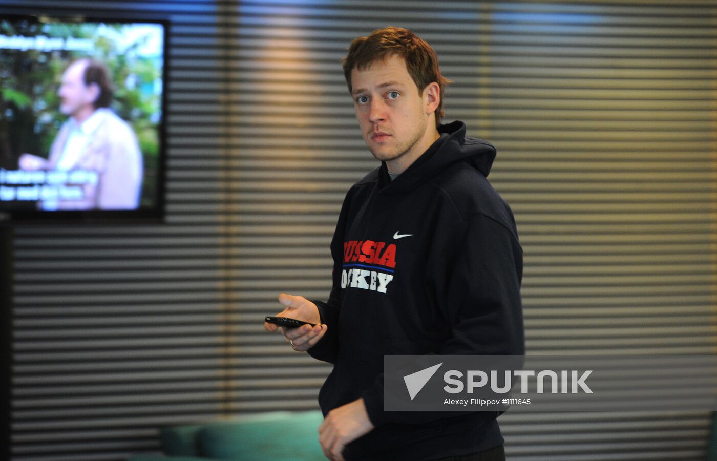 Russian national hockey team in Stockholm