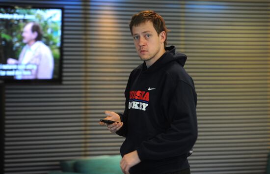 Russian national hockey team in Stockholm