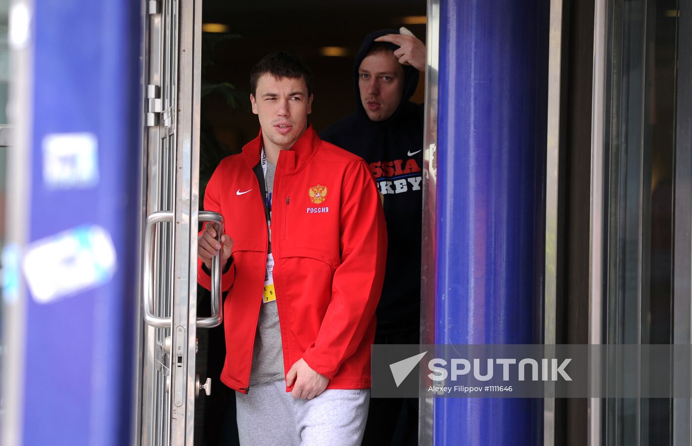 Russian national hockey team in Stockholm