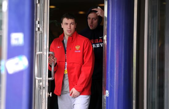 Russian national hockey team in Stockholm