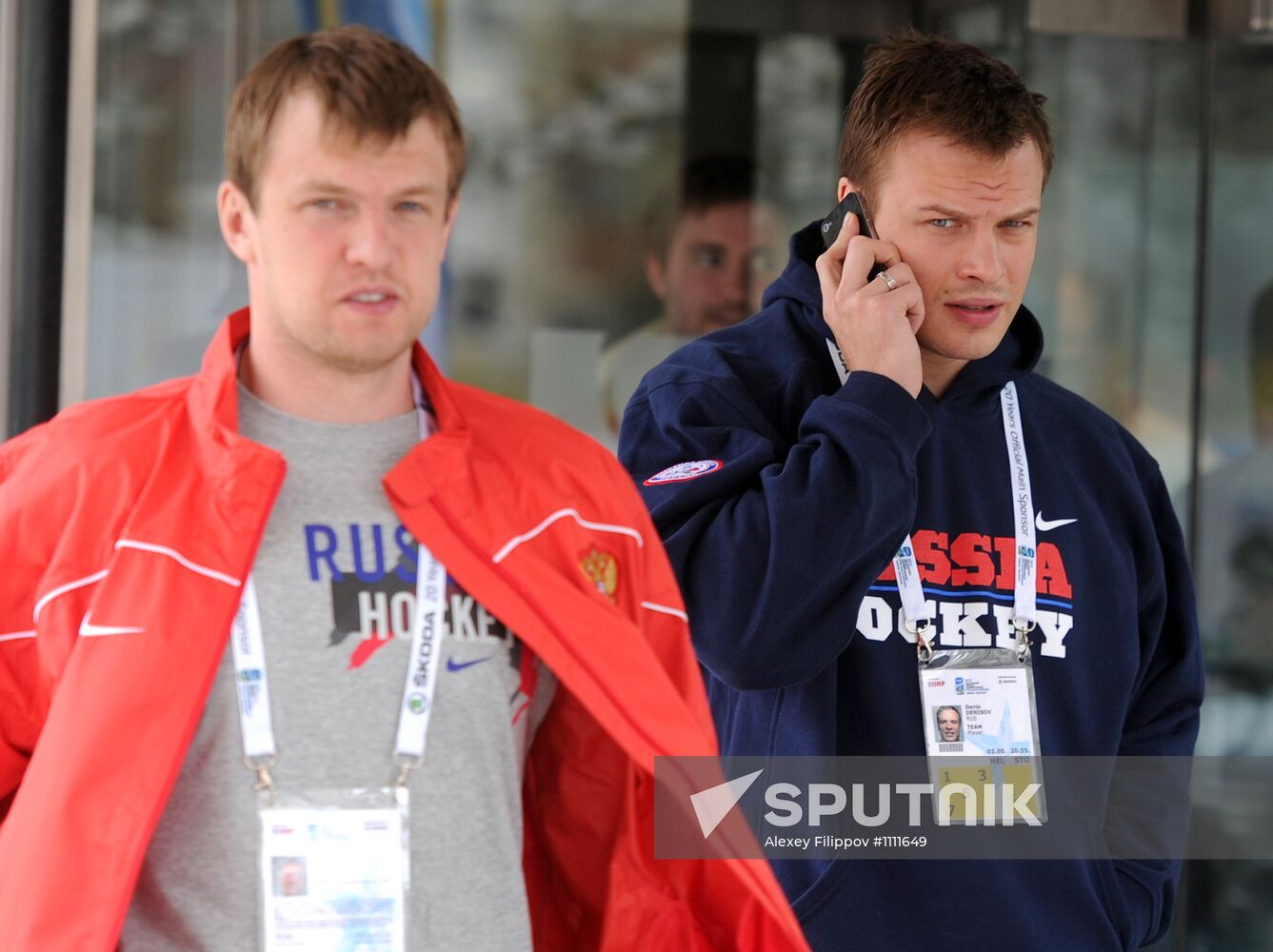 Russian national hockey team in Stockholm