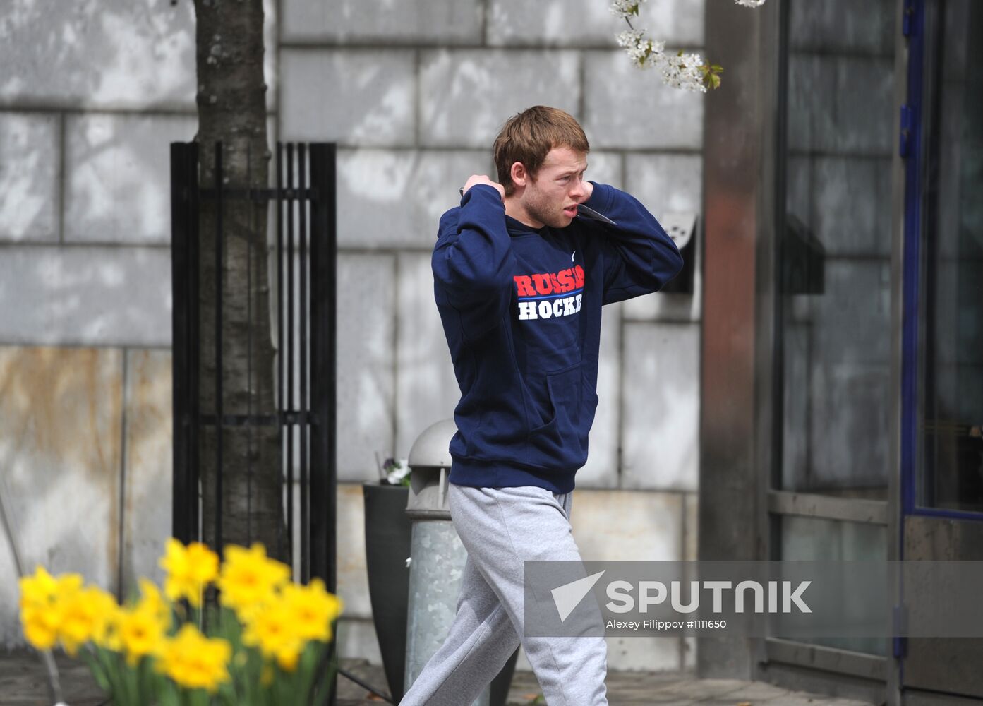 Russian national hockey team in Stockholm